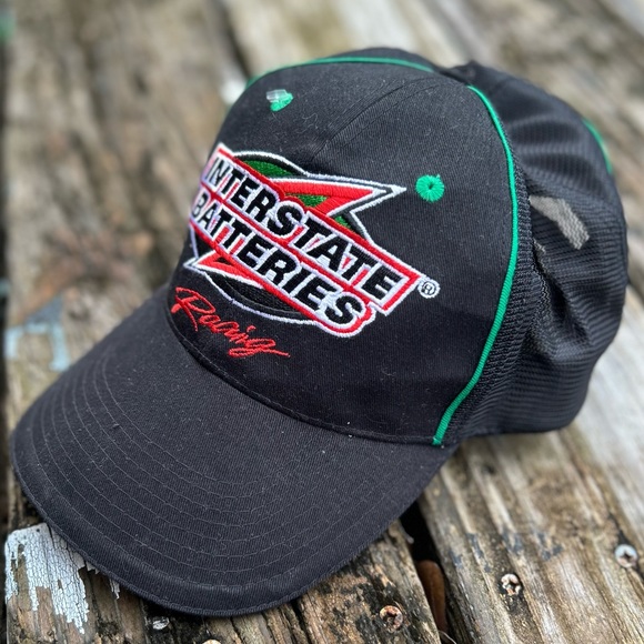 Interstate Batteries Racing #18 Joe Gibbs Kyle Busch Adjustable Baseball Hat - Picture 3 of 6